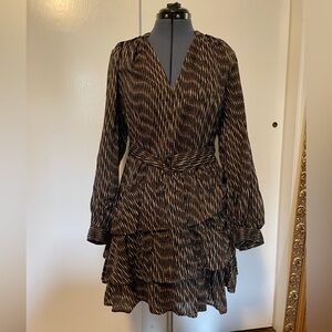 EUC Banana Republic Cotton Tiered Ruffle Dress